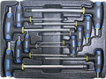 Набор Т-образных шестгранных ключей с пластиковой рукояткой 10пр. в ложементе в Железноводске